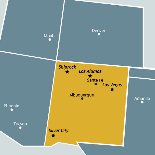 map of New Mexico